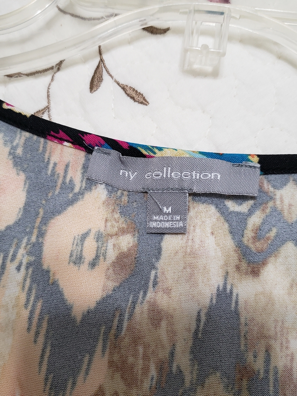 NY Collection Multicolor Ethnic Print Tank Dress - Picture 4 of 8